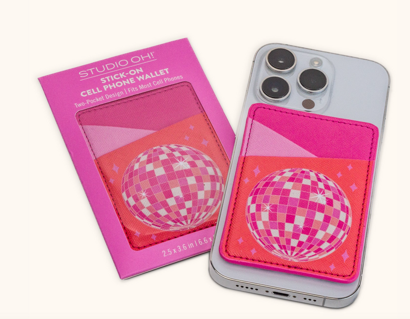 Dancing Queen Stick-On Cell Phone Wallet