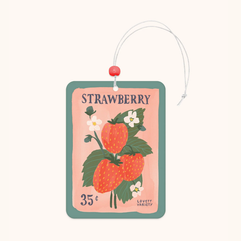 Strawberry Seeds Car Air Freshener