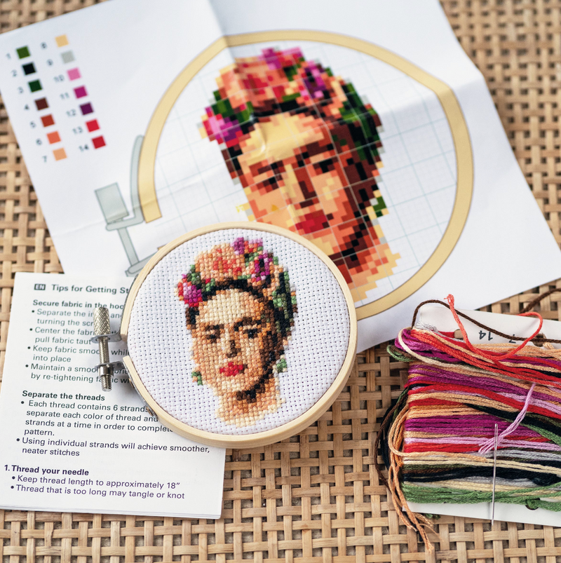 Frida Mini Cross Stitch Embroidery