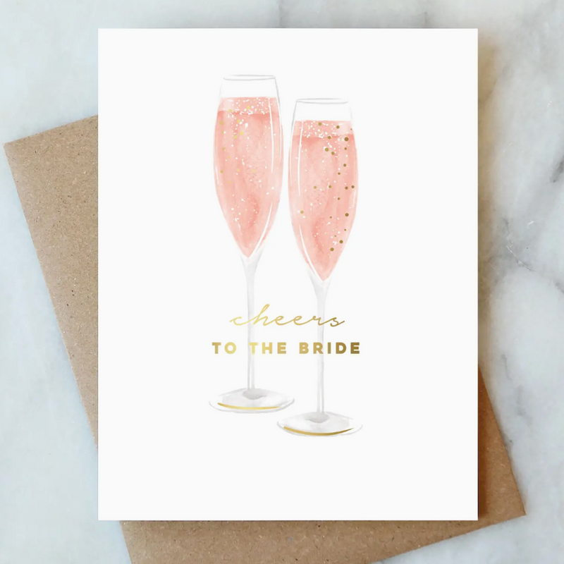 Bubbles For the Bride Greeting Card | Wedding Card