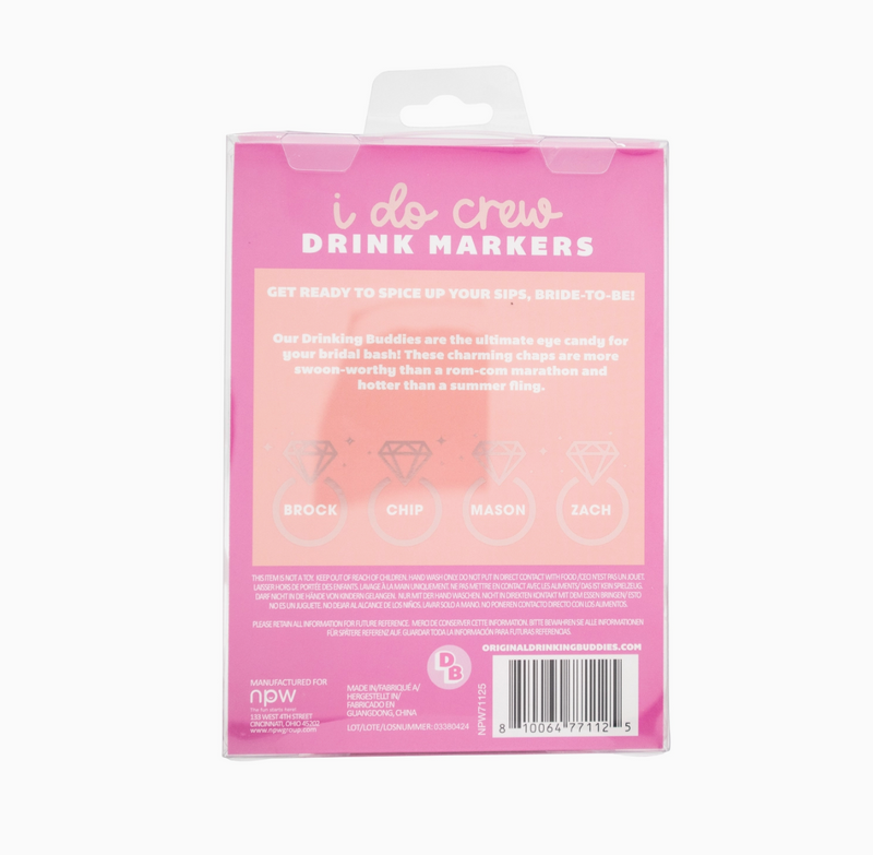 I Do Crew Drink Markers - 4 Pack