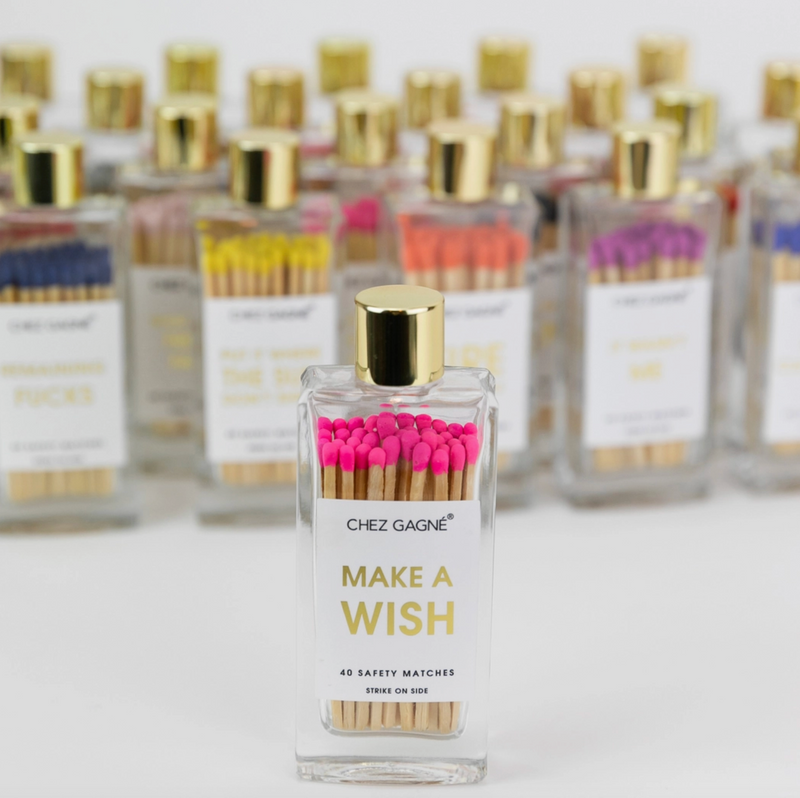 Make A Wish Matches | Glass Bottle Matchsticks