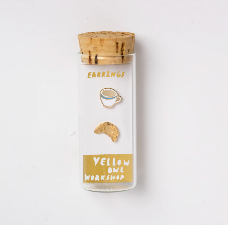 Coffee & Croissant Earrings