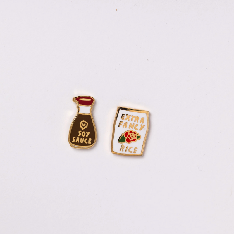Rice & Soy Sauce Earrings