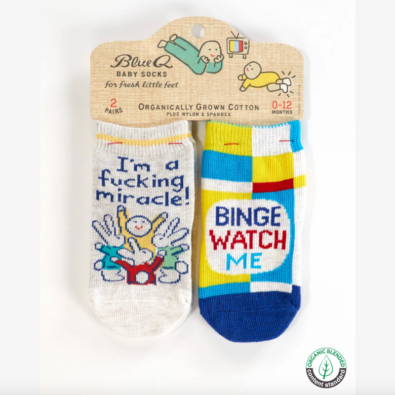 Fucking Miracle/Binge Baby Socks