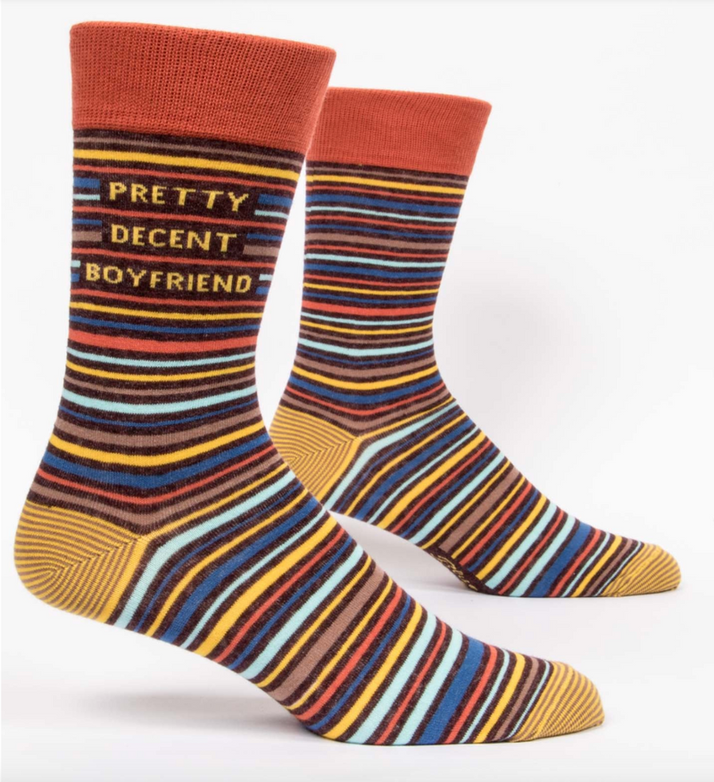 Pretty Decent Boyfriend M-Crew Socks