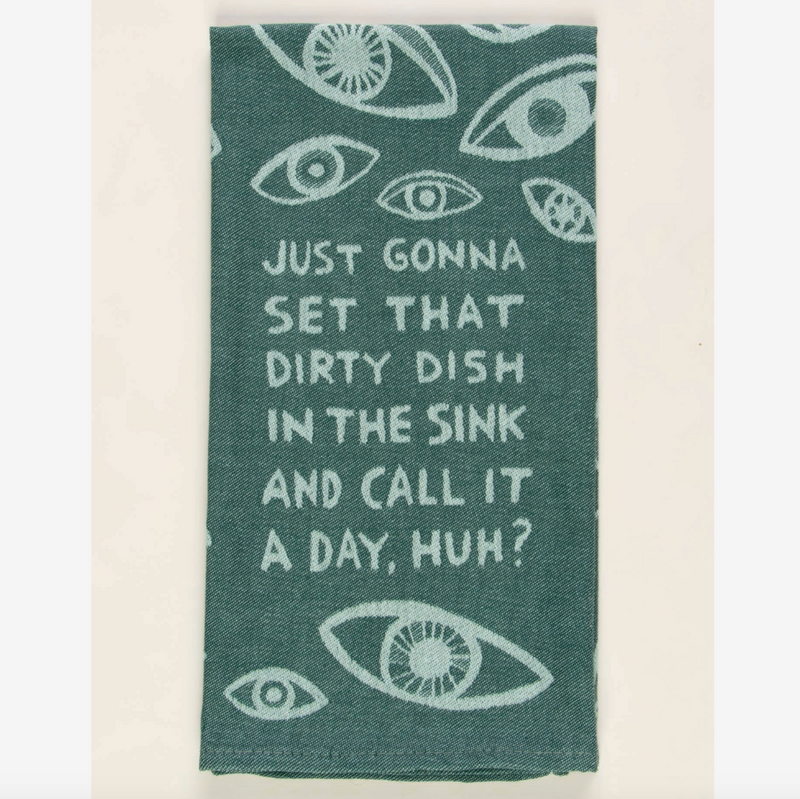 Just Gonna Set That Dirty Dish In The Sink And Call It A Day, Huh? Dish Towel