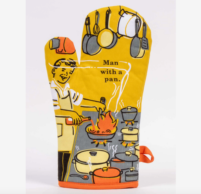 Man With A Pan Oven Mitt