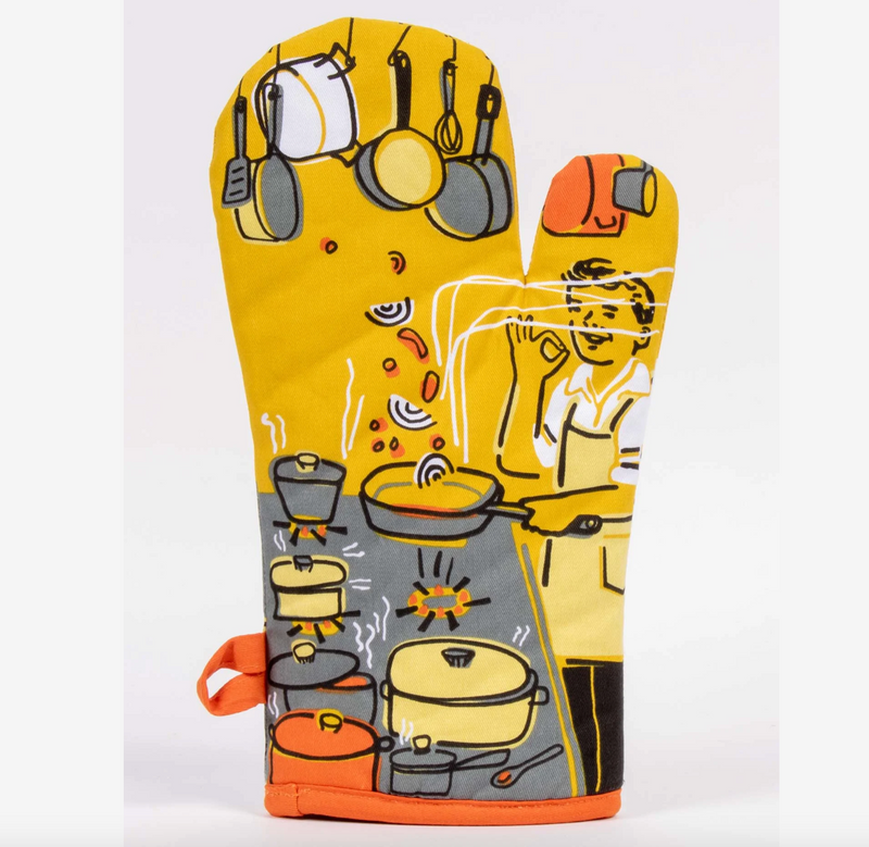 Man With A Pan Oven Mitt