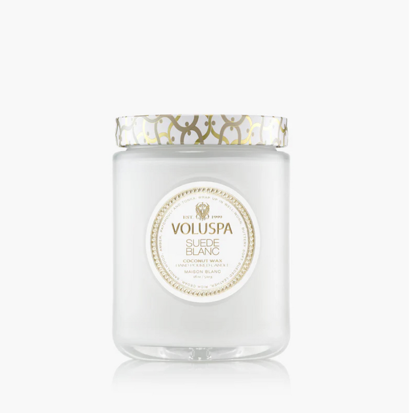 Suede Blanc Large Jar Candle