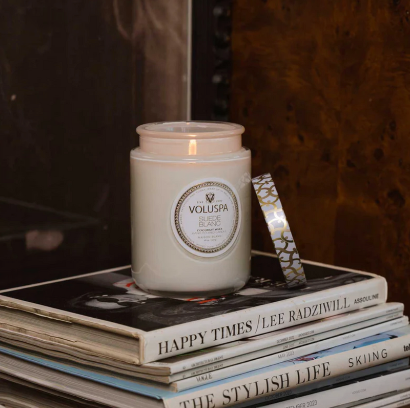 Suede Blanc Large Jar Candle