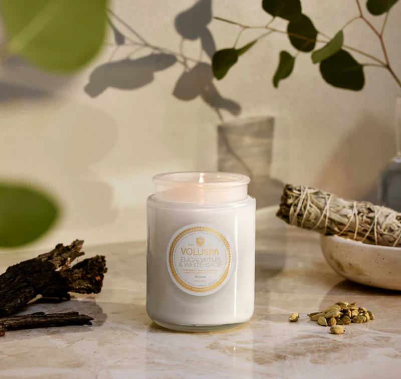 Eucalyptus & White Sage Large Jar Candle