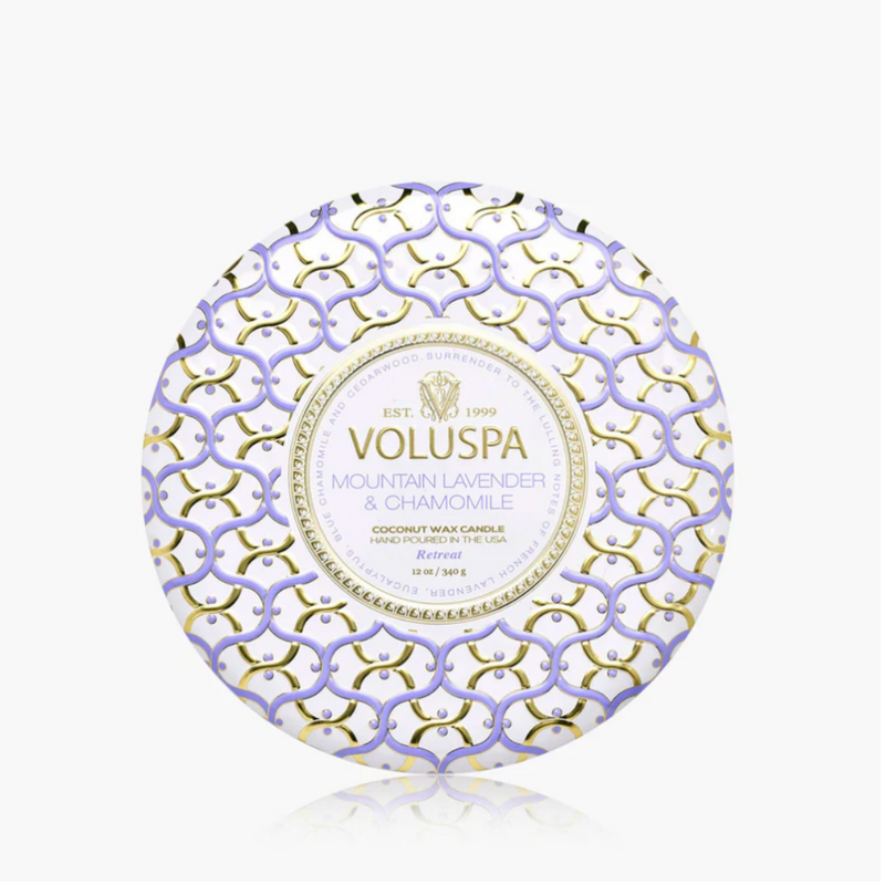 Mountain Lavender & Chamomile 3 Wick Tin Candle