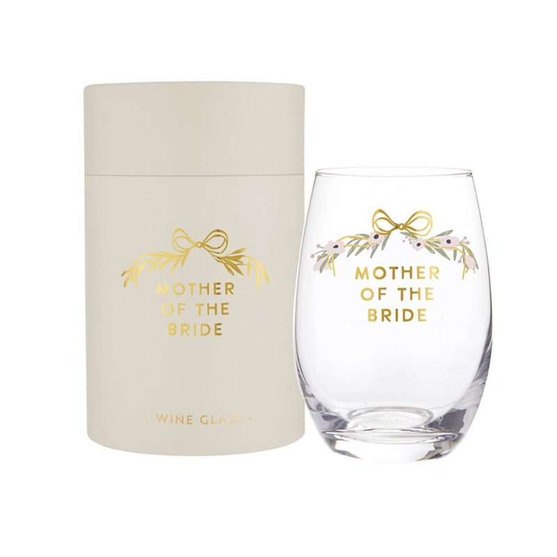 Stemless Wine Glass | Mother of the Bride
