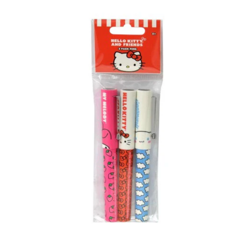 Hello Kitty and Friends | 3 Pack Pens