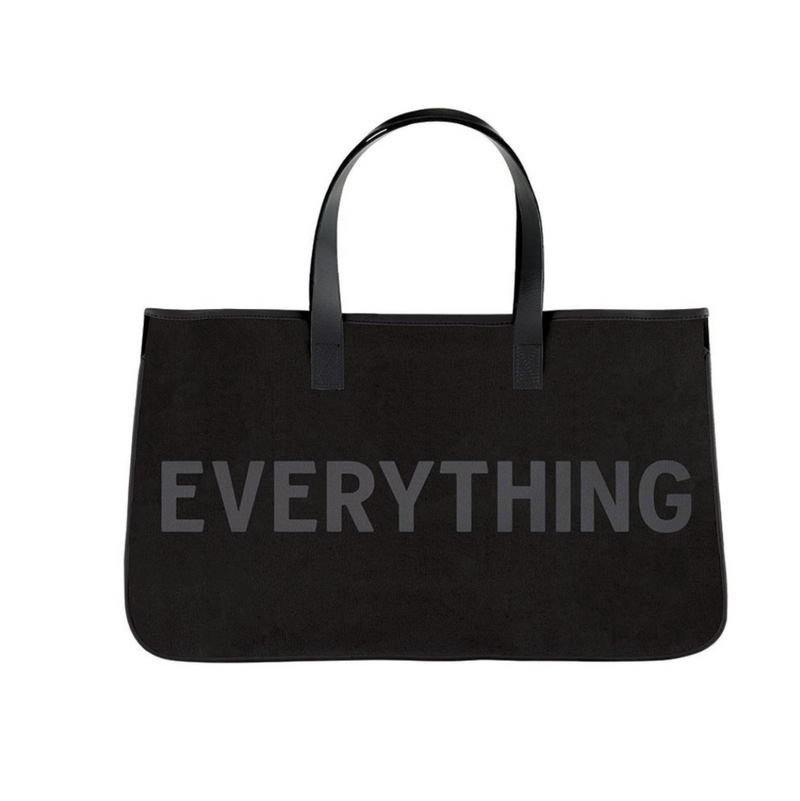 Black Canvas Tote | Everything