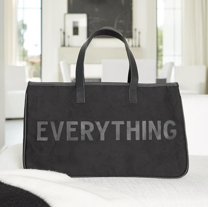 Black Canvas Tote | Everything