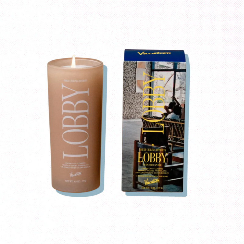 High Ceiling Resort Lobby Candle