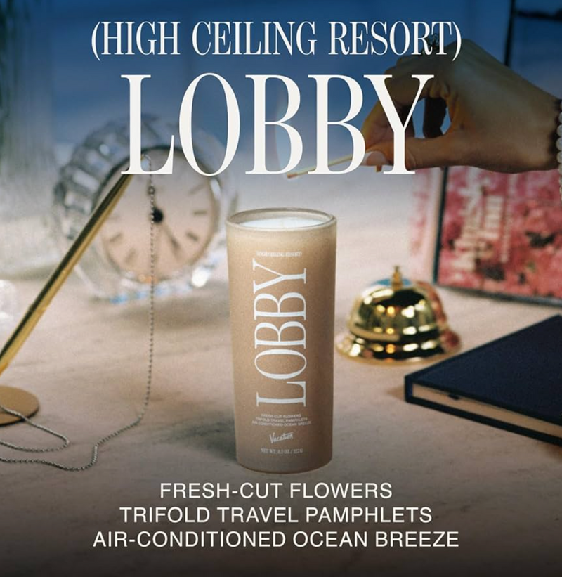 High Ceiling Resort Lobby Candle