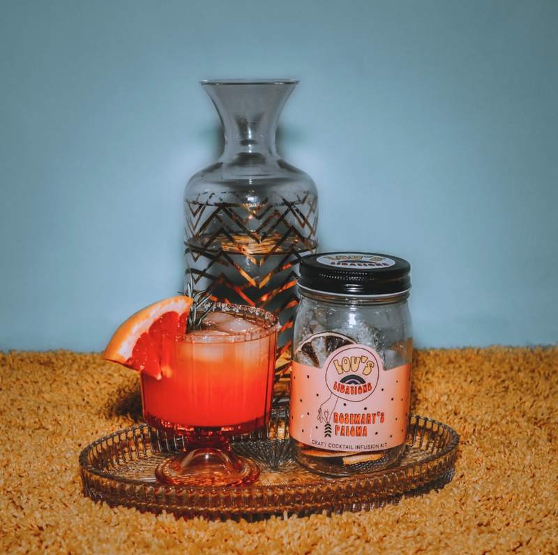 Jar Cocktail Kit Rosemary's Paloma | Paloma Infusion Kit
