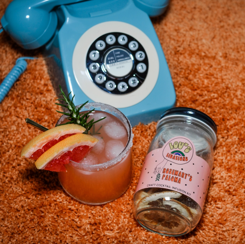 Jar Cocktail Kit Rosemary's Paloma | Paloma Infusion Kit