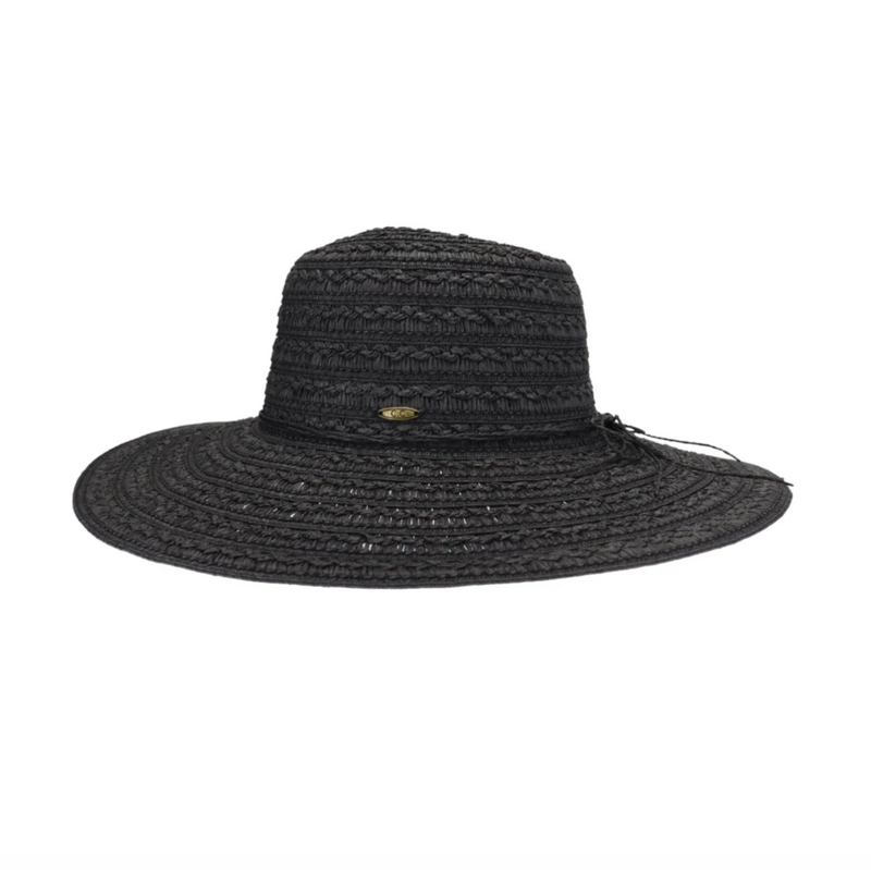 Textured Wide Brim C.C Sun Hat