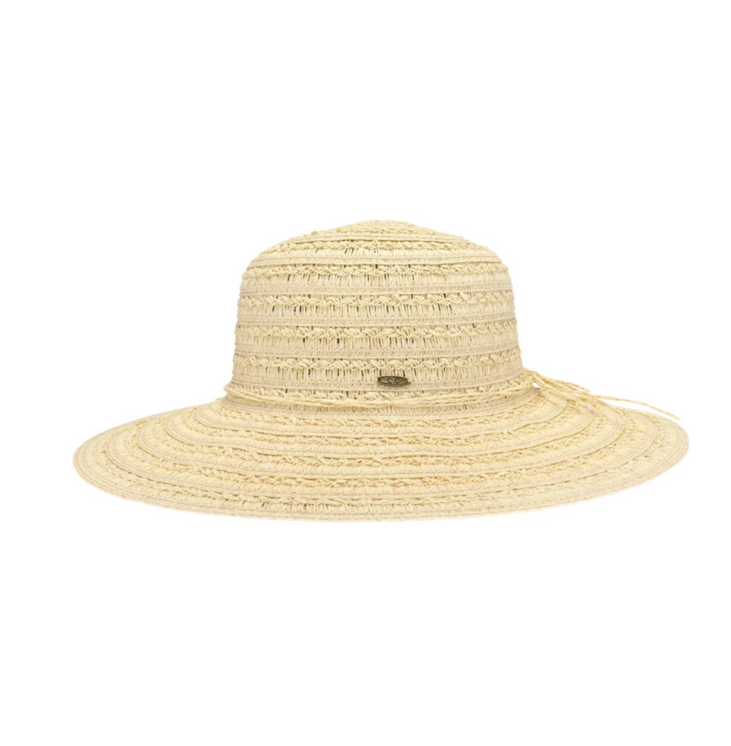 Textured Wide Brim C.C Sun Hat