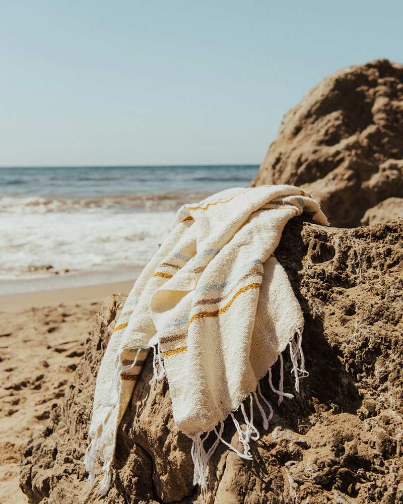 Sunday | Recycled Throw Blanket | Summer Beach Throw