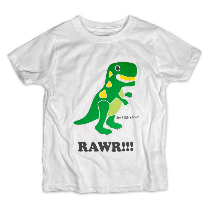 RAWR! Dino Tee | White