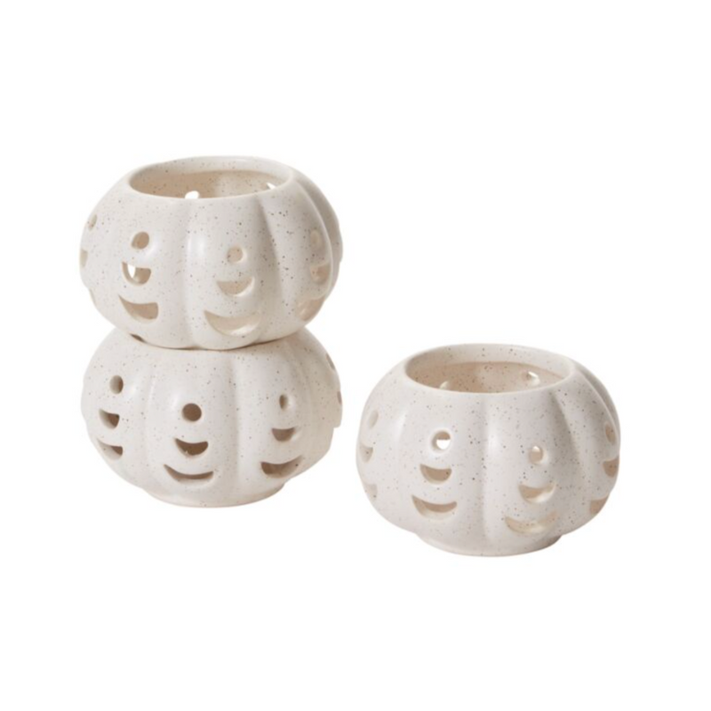 Pumpkin Votive | White