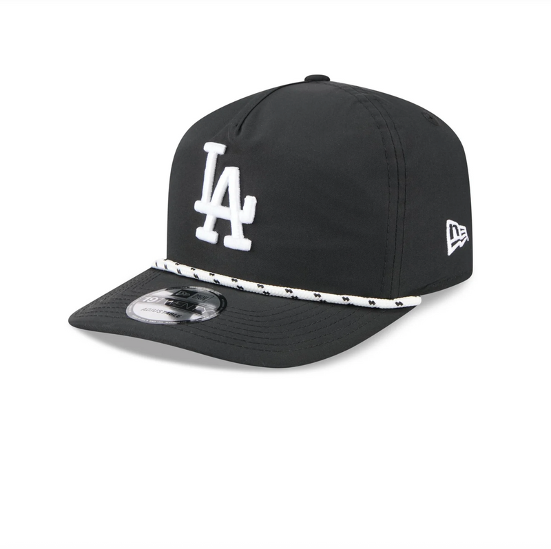 Los Angeles Dodgers Black and White Rope 19TWENTY Snapback