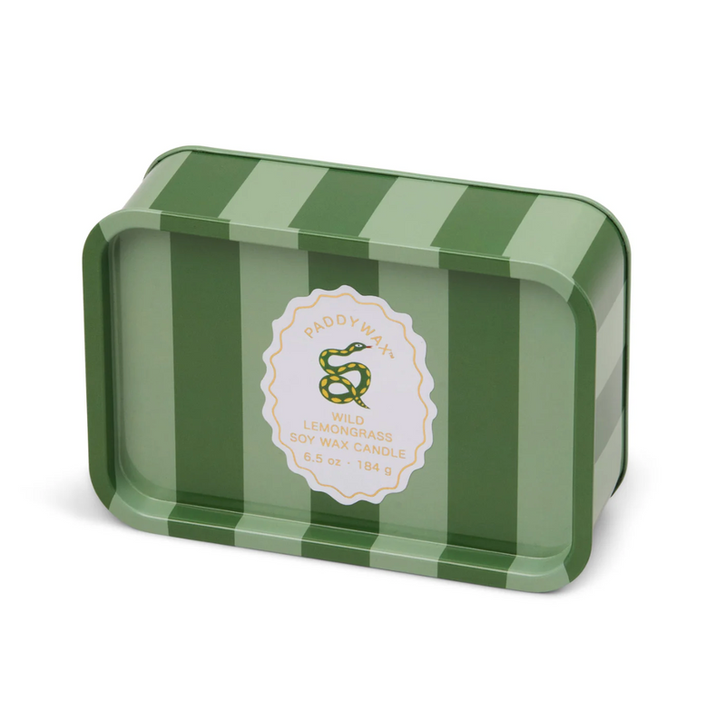 Wild Lemongrass | A Dopo "Snake" Tin Candle 6.5 oz