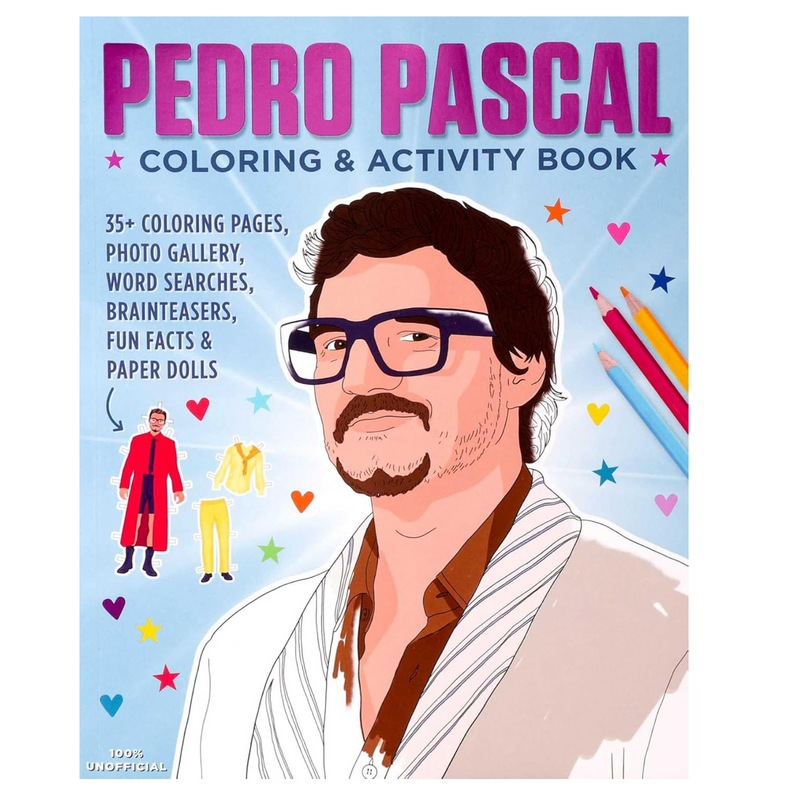 Pedro Pascal Coloring & Activity Book