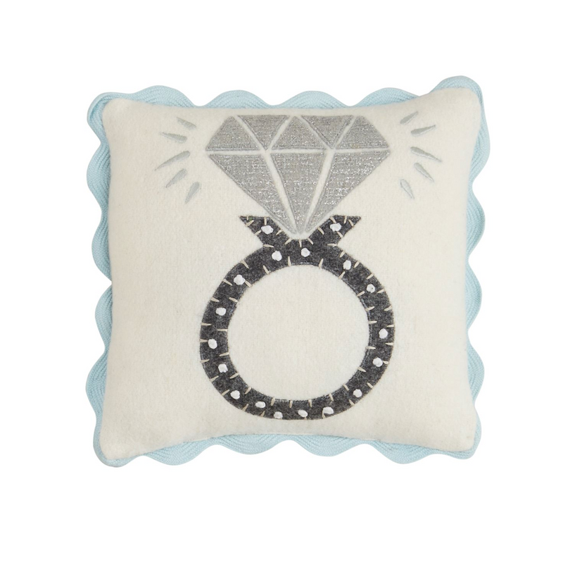 Ring Min Wedding Felt Pillow