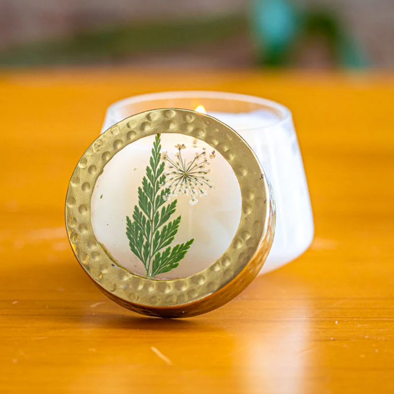 Pressed Floral Candle | Forest | Small