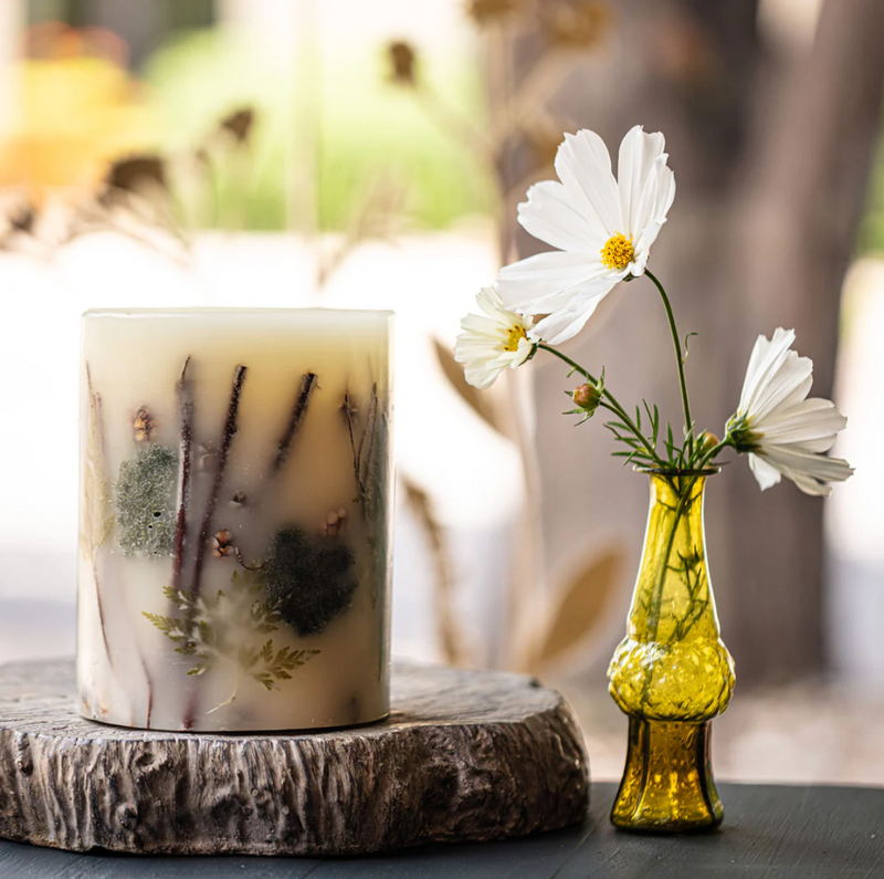 Small Round Botanical Candle | Forest