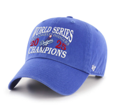 ROYAL LOS ANGELES DODGERS WORLD SERI ROYAL MLB WS CHAMPS 47 CLEAN UP