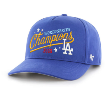 LOS ANGELES DODGERS 2025 WORLD SERIES ROYAL WORLD SERIES CHAMPS 47 HITCH