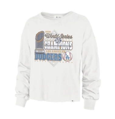 47 Brand LA DODGERS SANDSTONE WORLD SERIES PARKWAY CREWNECK WOMENS