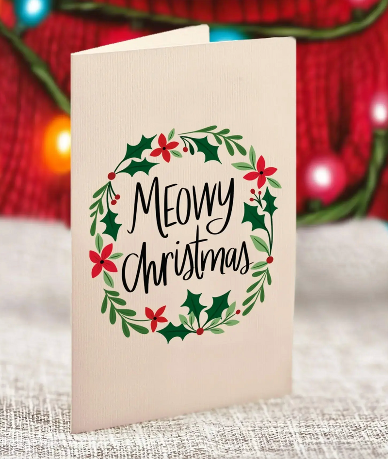 FreshCut Paper | Mini Christmas Kitten Pop-Up Card