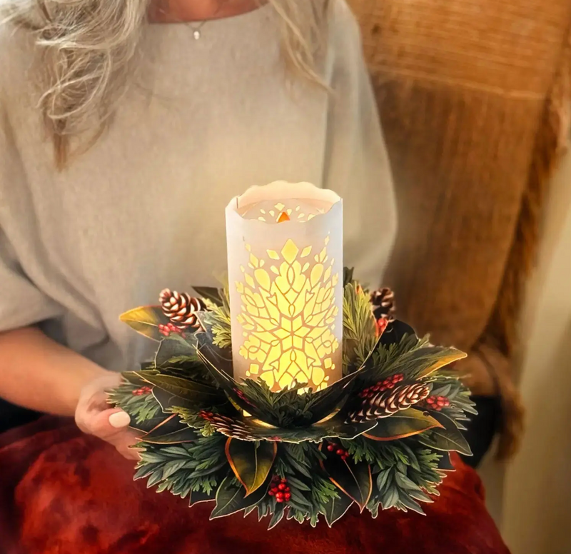 FreshCut Paper | Glowing Holiday Candle