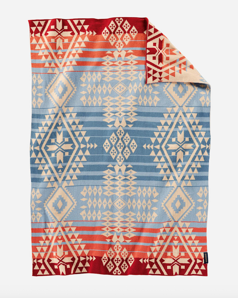 Knit Baby Blanket With Beanie | Canyonlands