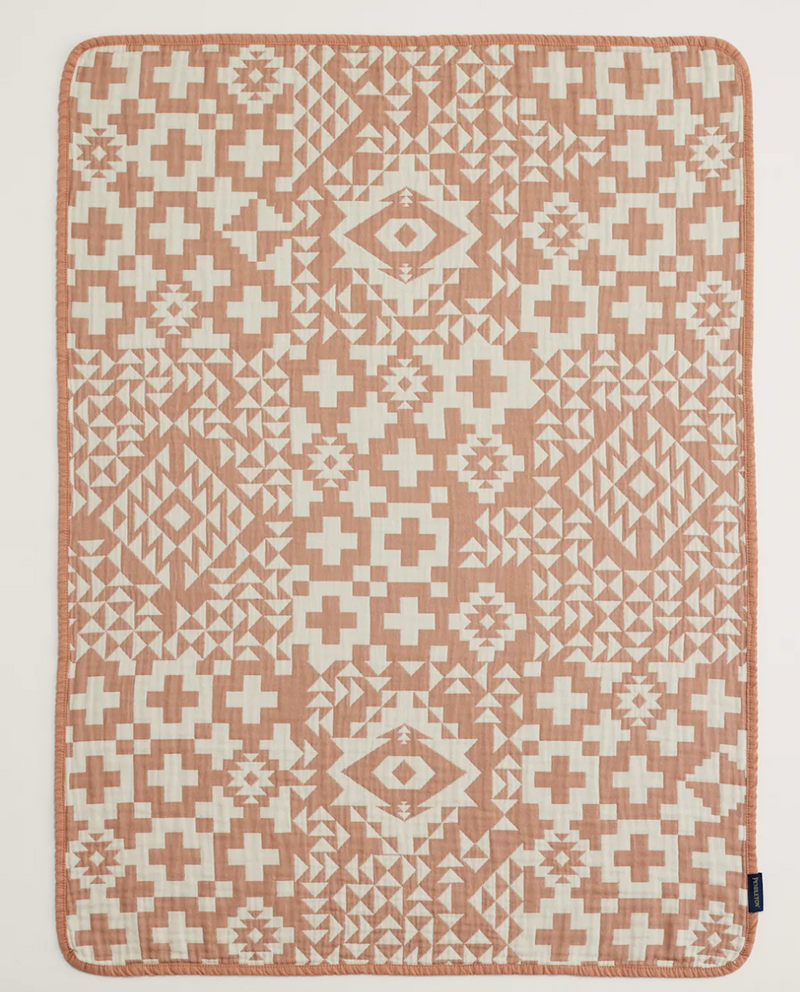 Organic Cotton Woven Baby Blanket | Cork