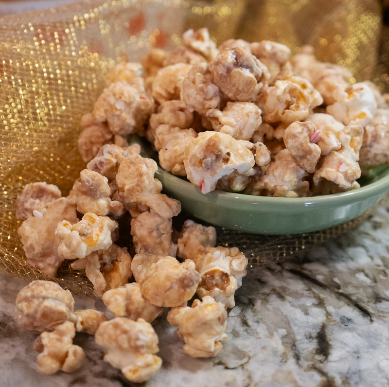 White Chocolate Peppermint Popcorn