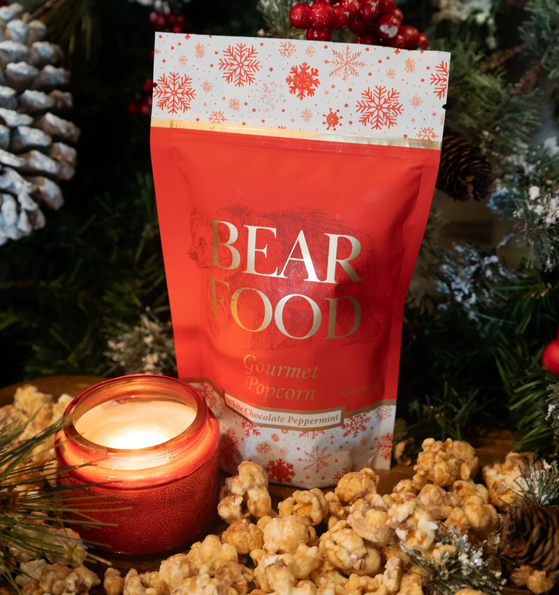 White Chocolate Peppermint Popcorn