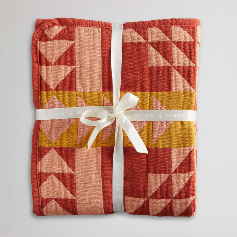 Cotton Woven Baby Blanket | Smith Rock | Clay