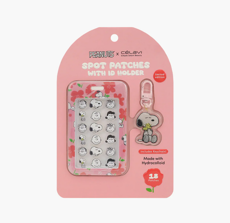 Peanuts x Cealvi Spot Patches With ID Holder and Keychain