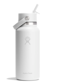 32 oz Flex Straw Cap White