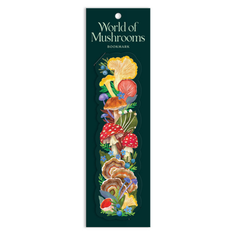 World of Mushrooms Paper Bookmark