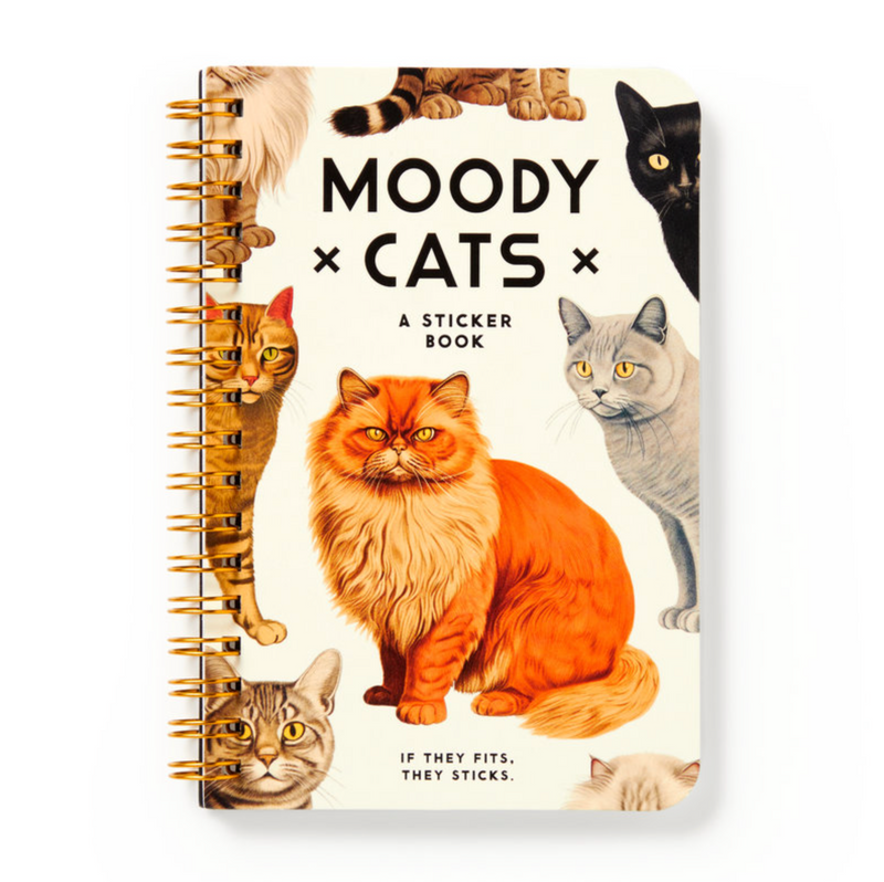 Moody Cats Sticker Book